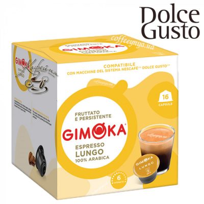 Lungo – Gimoka 16 Kapseln für Dolce Gusto