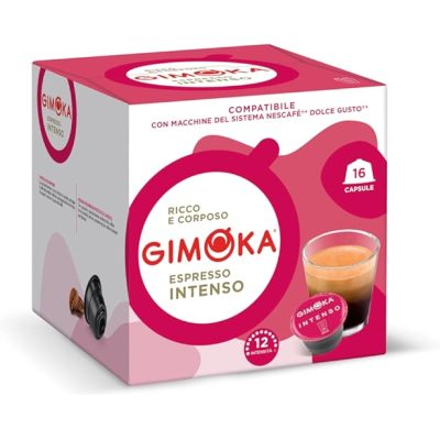Espresso Intenso – Gimoka 16 Kapseln für Dolce Gusto