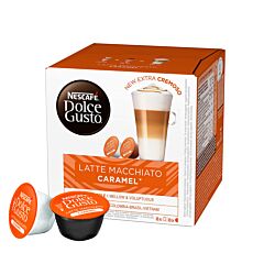 Nescafé Caramel Latte Macchiato 16 Kapseln für Dolce Gusto